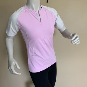 HELLY HANSON Pink White w/ Design Sports Top